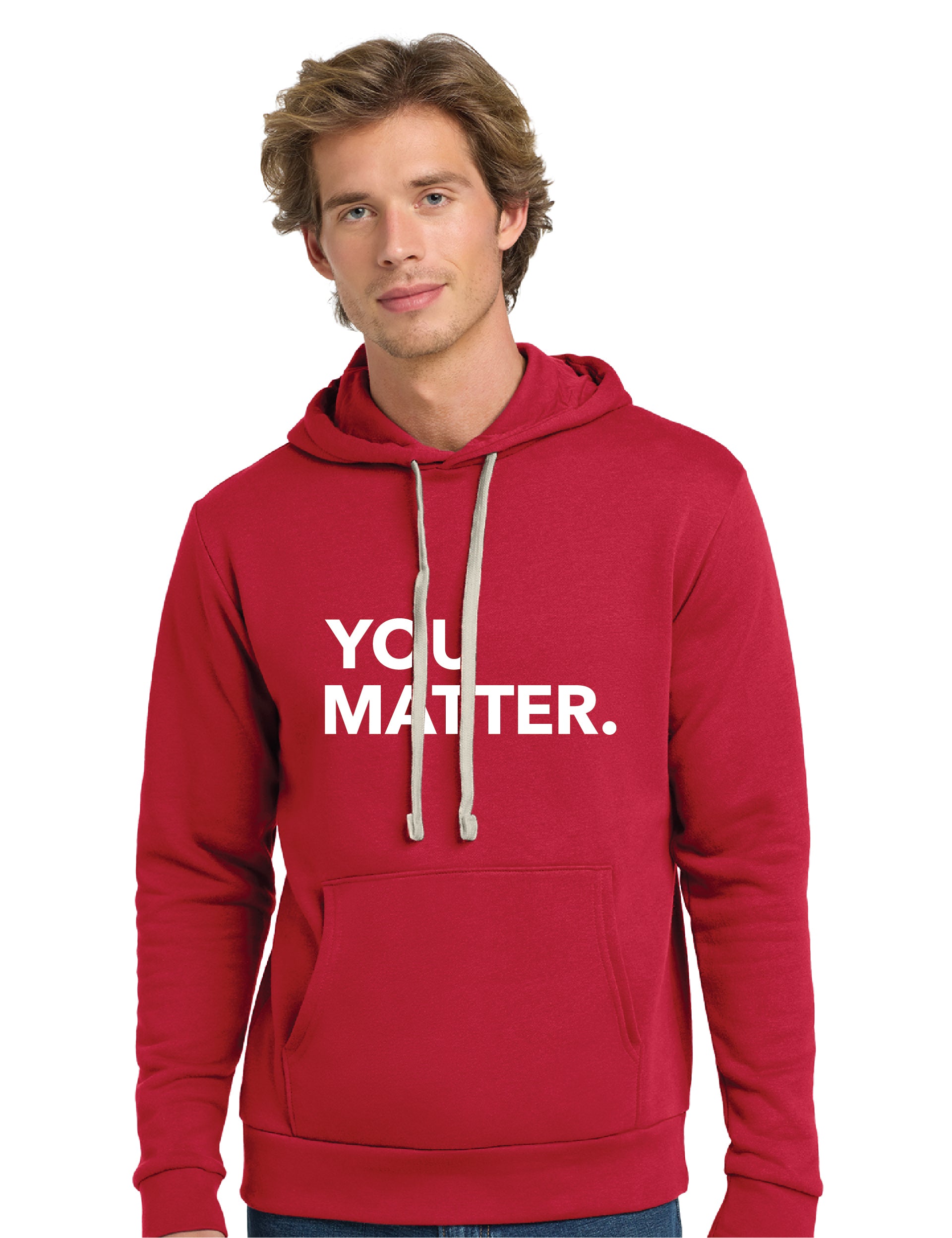 Red you matter hoodie on sale